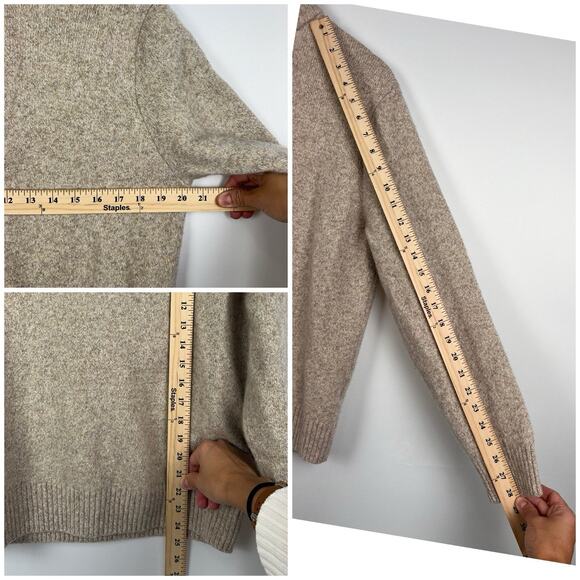 J.Crew Men’s 1/4 Zip Up Merino Wool Blend XL Mock Neck Long Sleeve Sweater - Picture 5 of 7